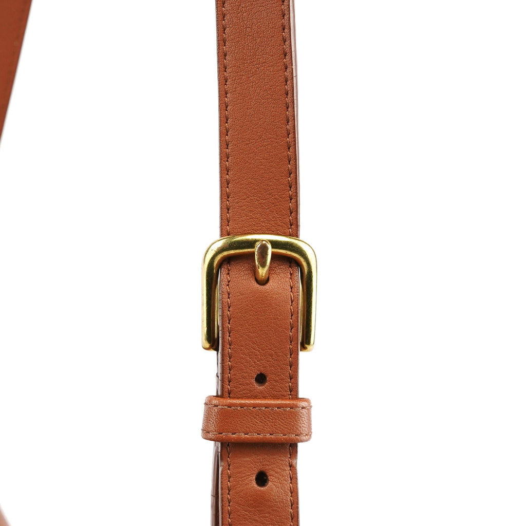 09790 Light Brown Leather Metropolitan Shoulder Bag
