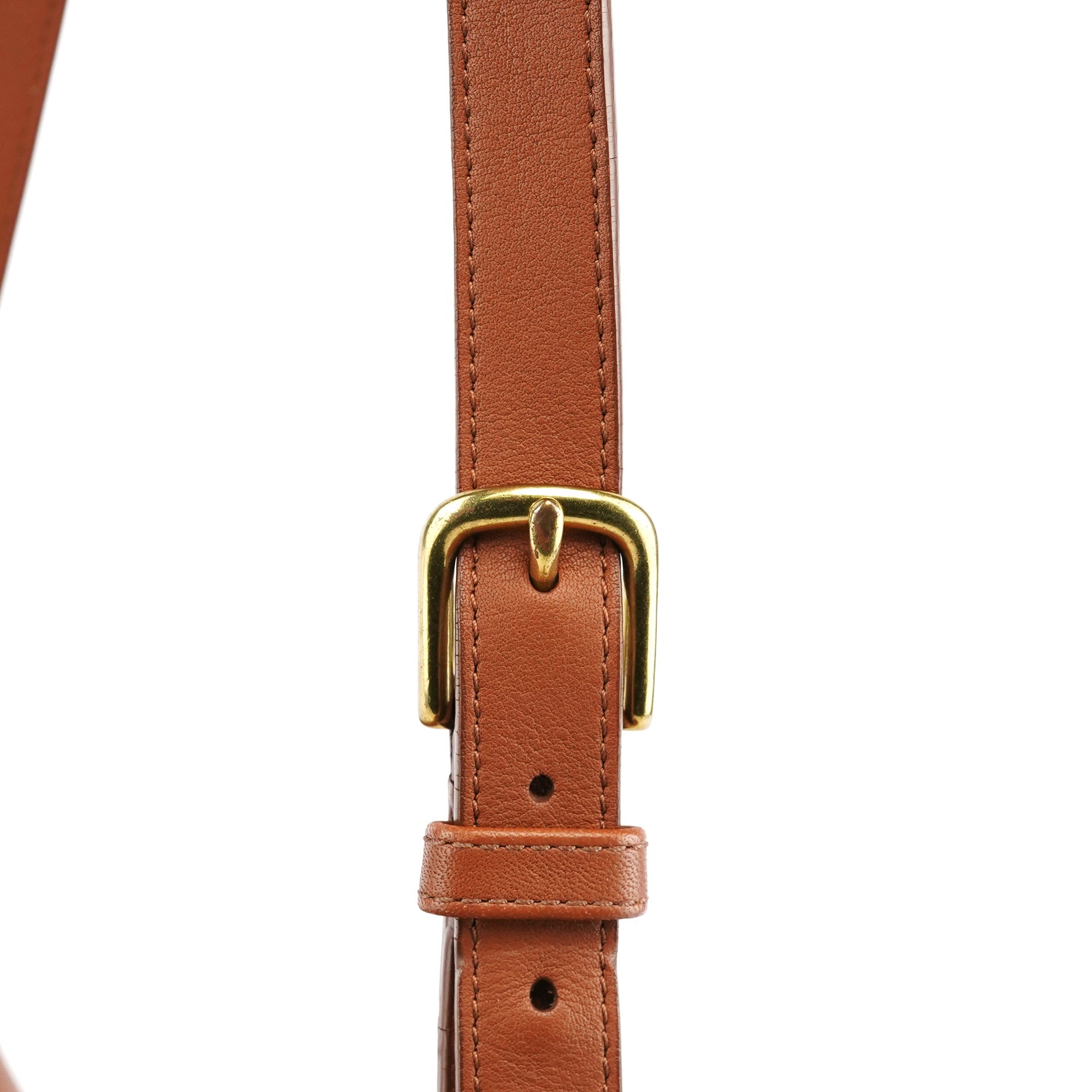09790 Light Brown Leather Metropolitan Shoulder Bag