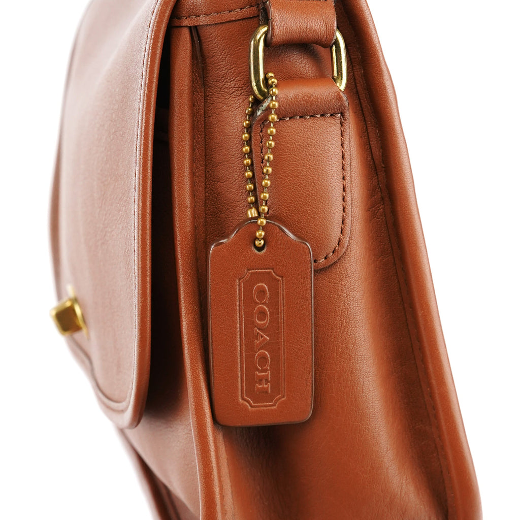 09790 Light Brown Leather Metropolitan Shoulder Bag
