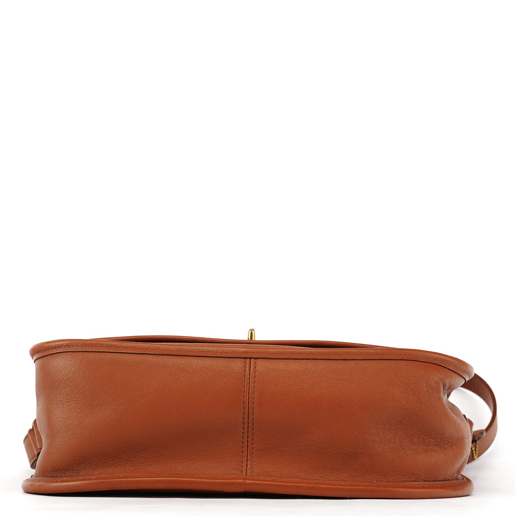 09790 Light Brown Leather Metropolitan Shoulder Bag