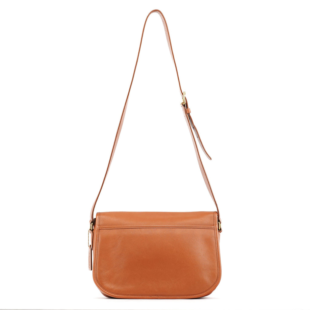 09790 Light Brown Leather Metropolitan Shoulder Bag