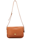 09790 Light Brown Leather Metropolitan Shoulder Bag