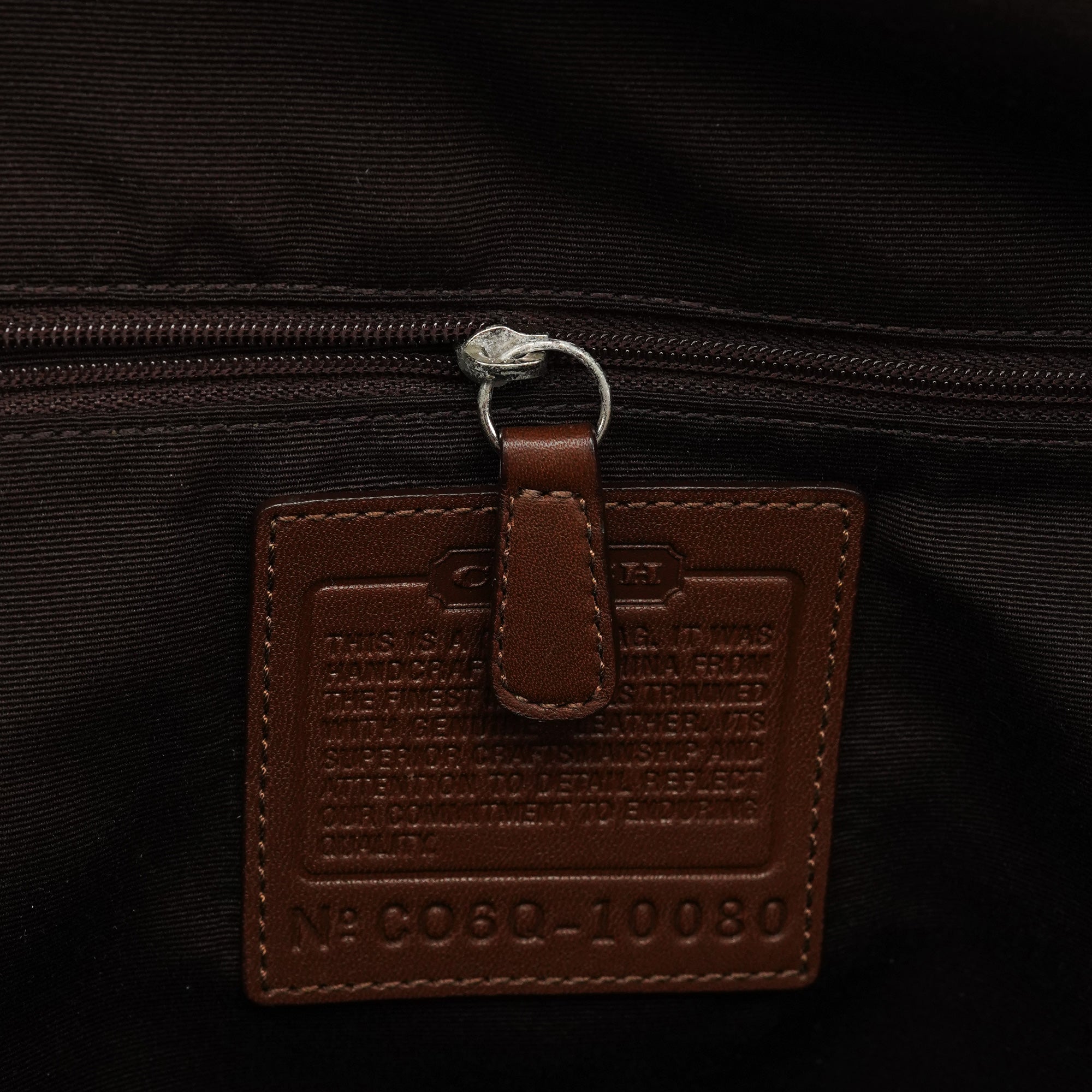 10080 Beige Brown Signature Soho Tote Bag
