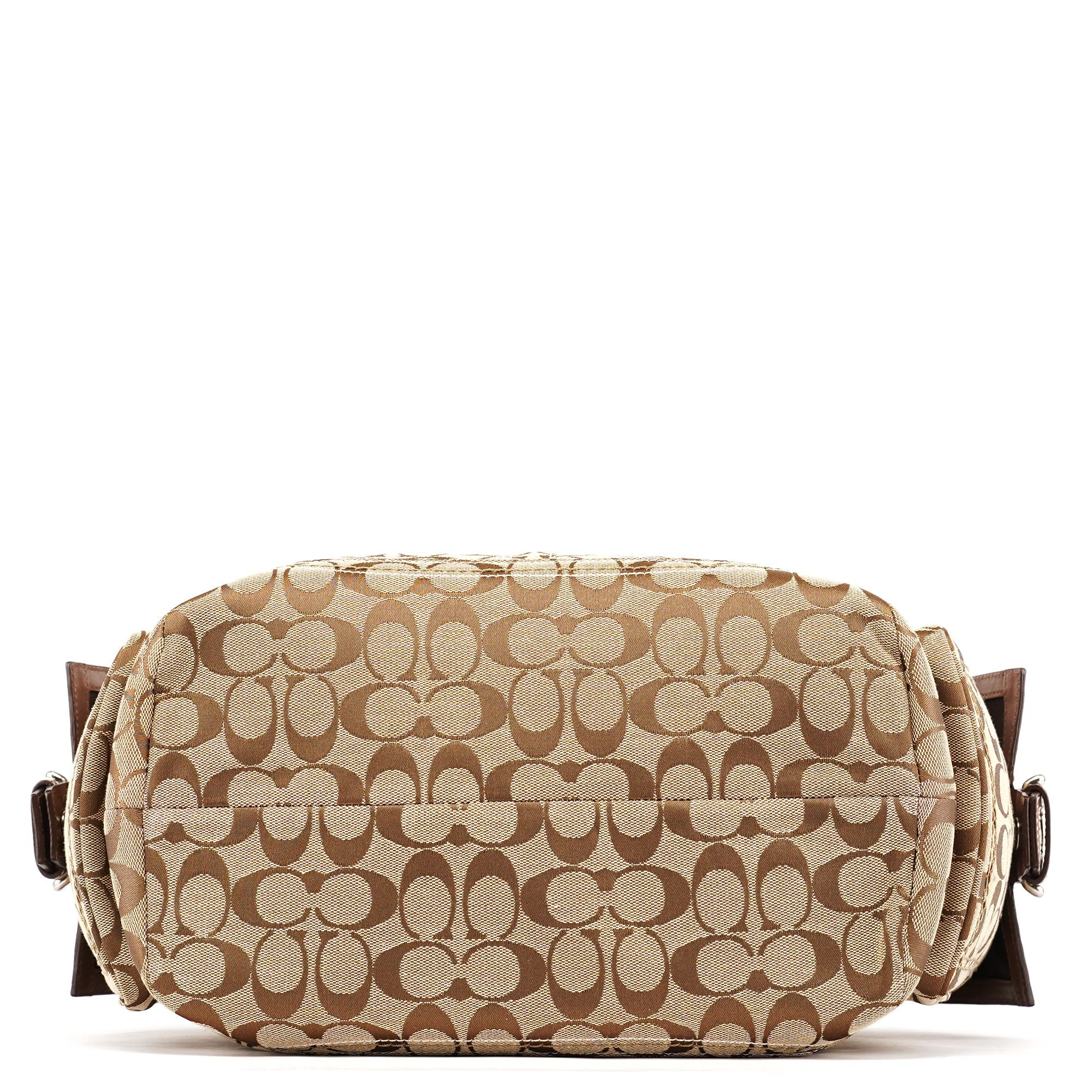 10080 Beige Brown Signature Soho Tote Bag