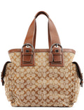 10080 Beige Brown Signature Soho Tote Bag