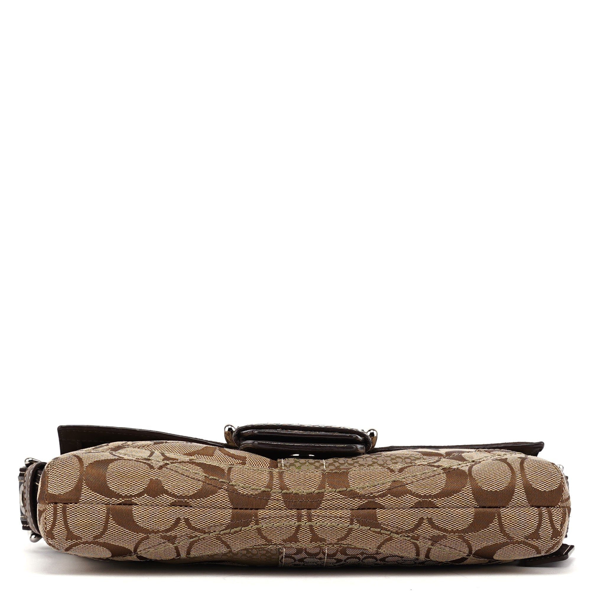 10087 Beige Brown Snakeskin Soho Shoulder Bag