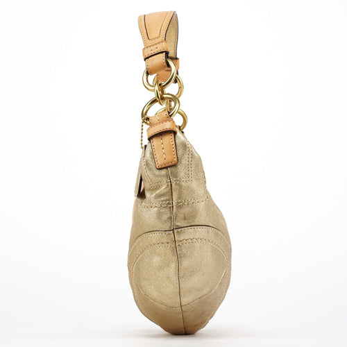 10179 Gold Leather Shoulder Bag