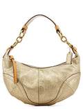 10179 Gold Leather Shoulder Bag
