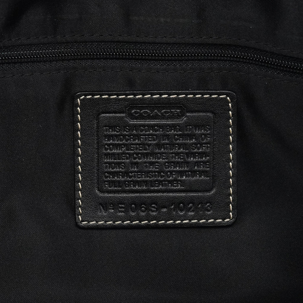 10213 Black Pebbled Leather Hampton Tote Bag