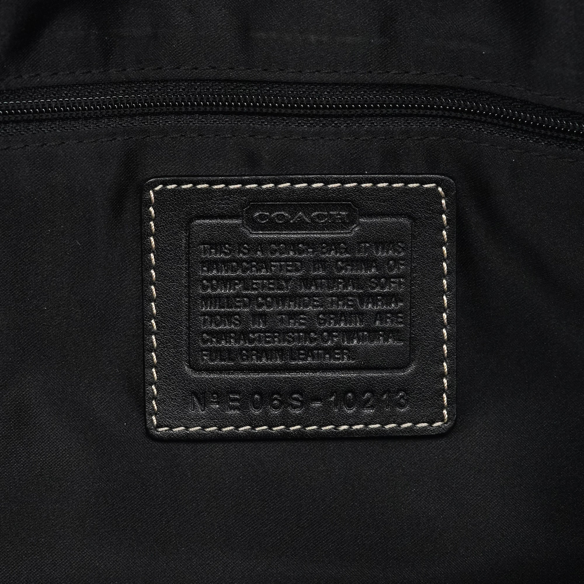 10213 Black Pebbled Leather Hampton Tote Bag