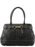 10213 Black Pebbled Leather Hampton Tote Bag