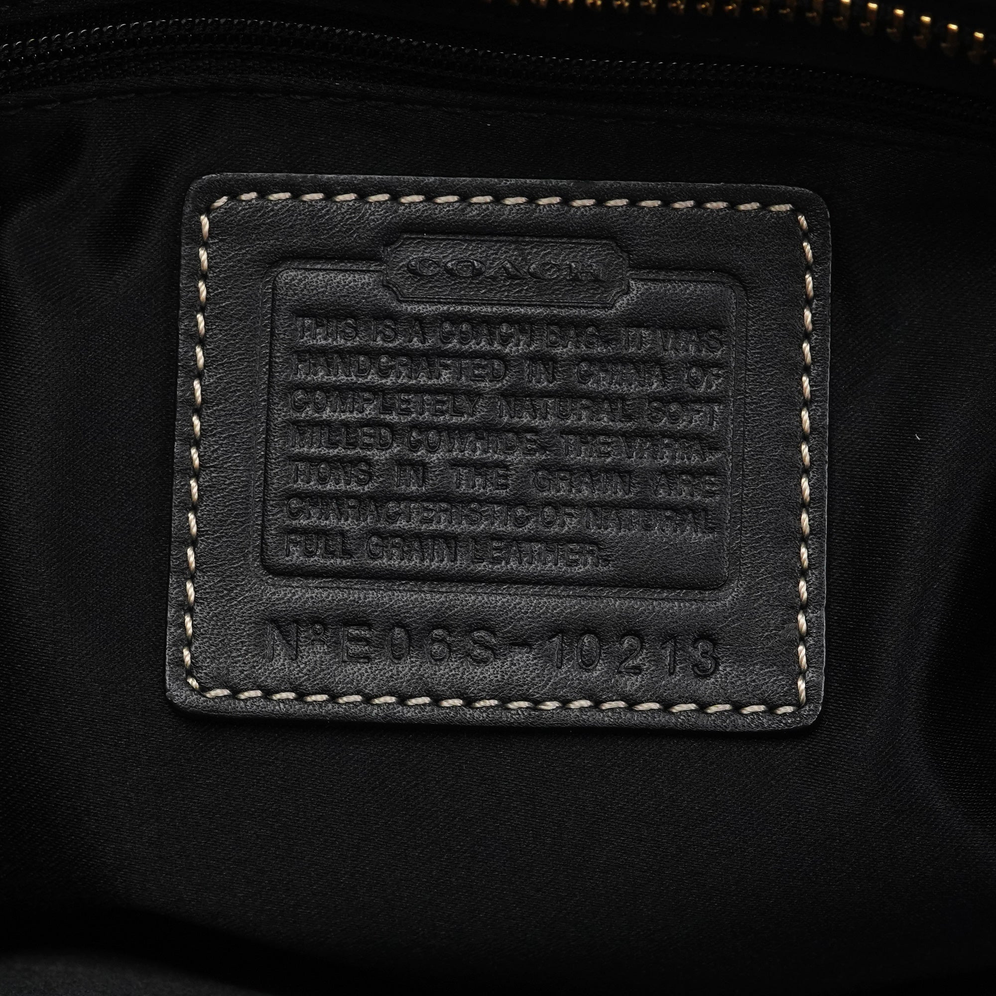 10213 Black Pebbled Leather Hamptons Tote Bag