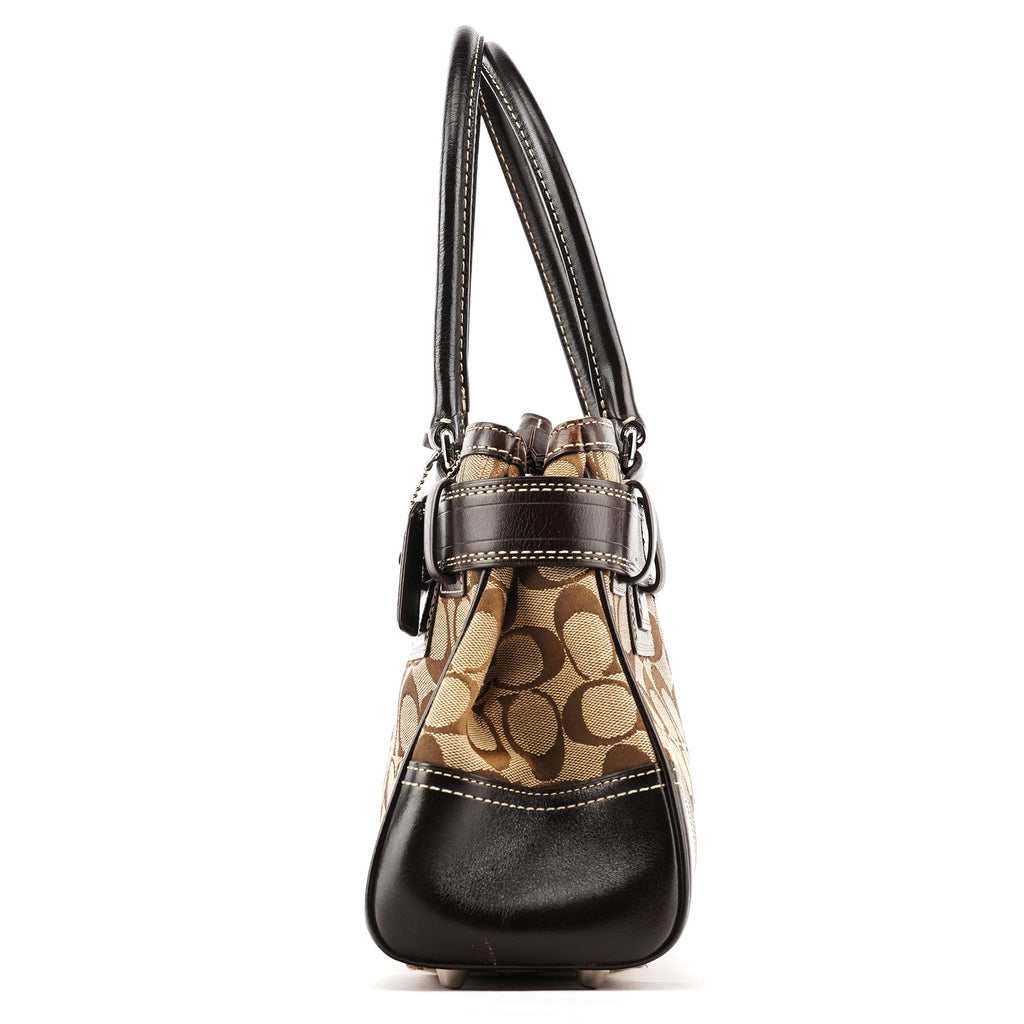 10245 Beige Brown Signature Hamptons Tote Bag