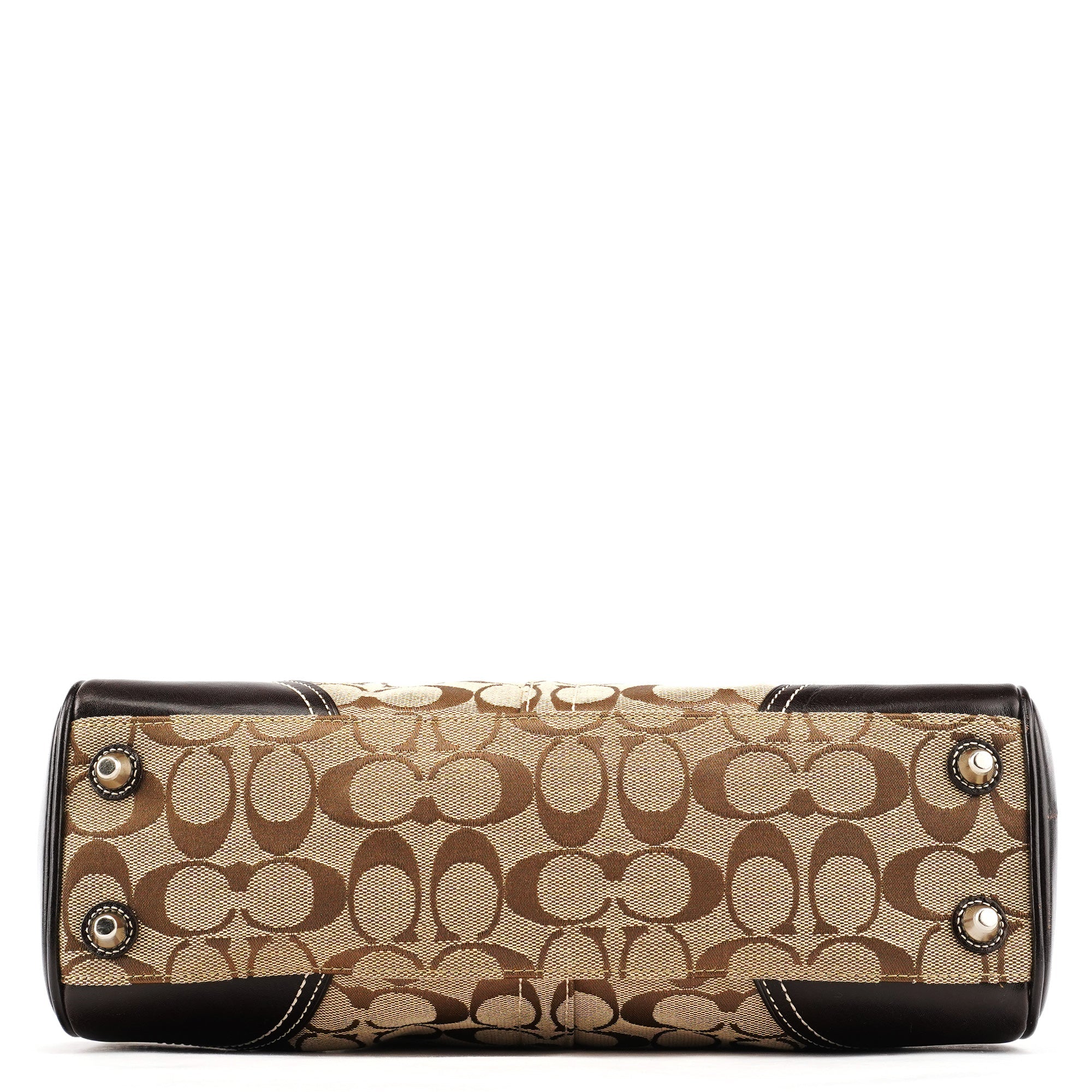 10245 Beige Brown Signature Hamptons Tote Bag