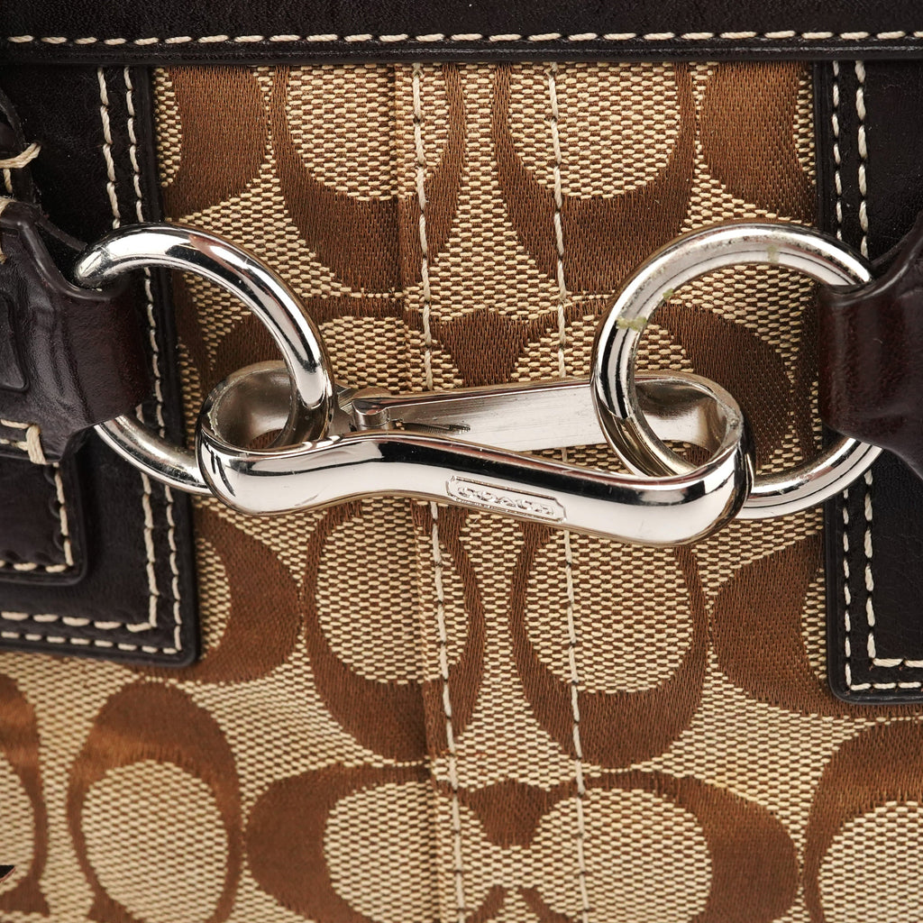 10245 Beige Brown Signature Hamptons Tote Bag
