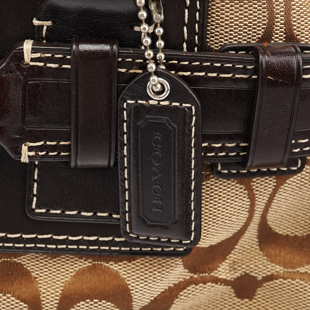 10245 Beige Brown Signature Hamptons Tote Bag