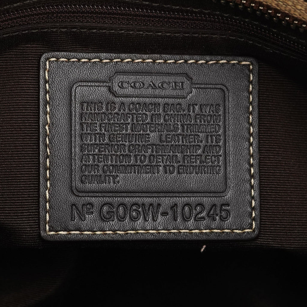10245 Beige Brown Signature Hamptons Tote Bag