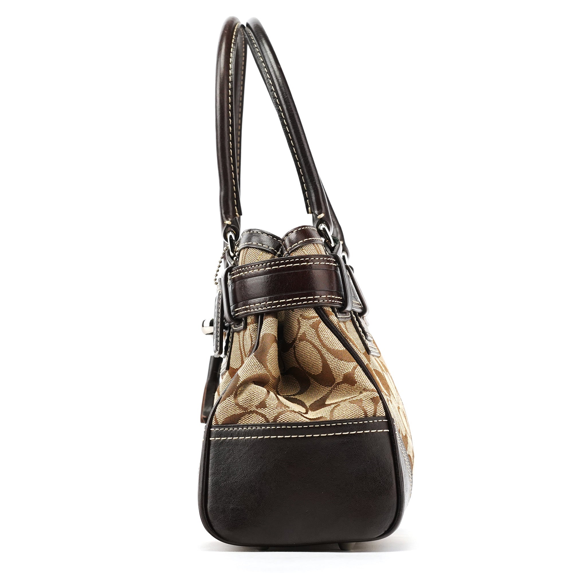 10245 Beige Brown Signature Hamptons Tote Bag
