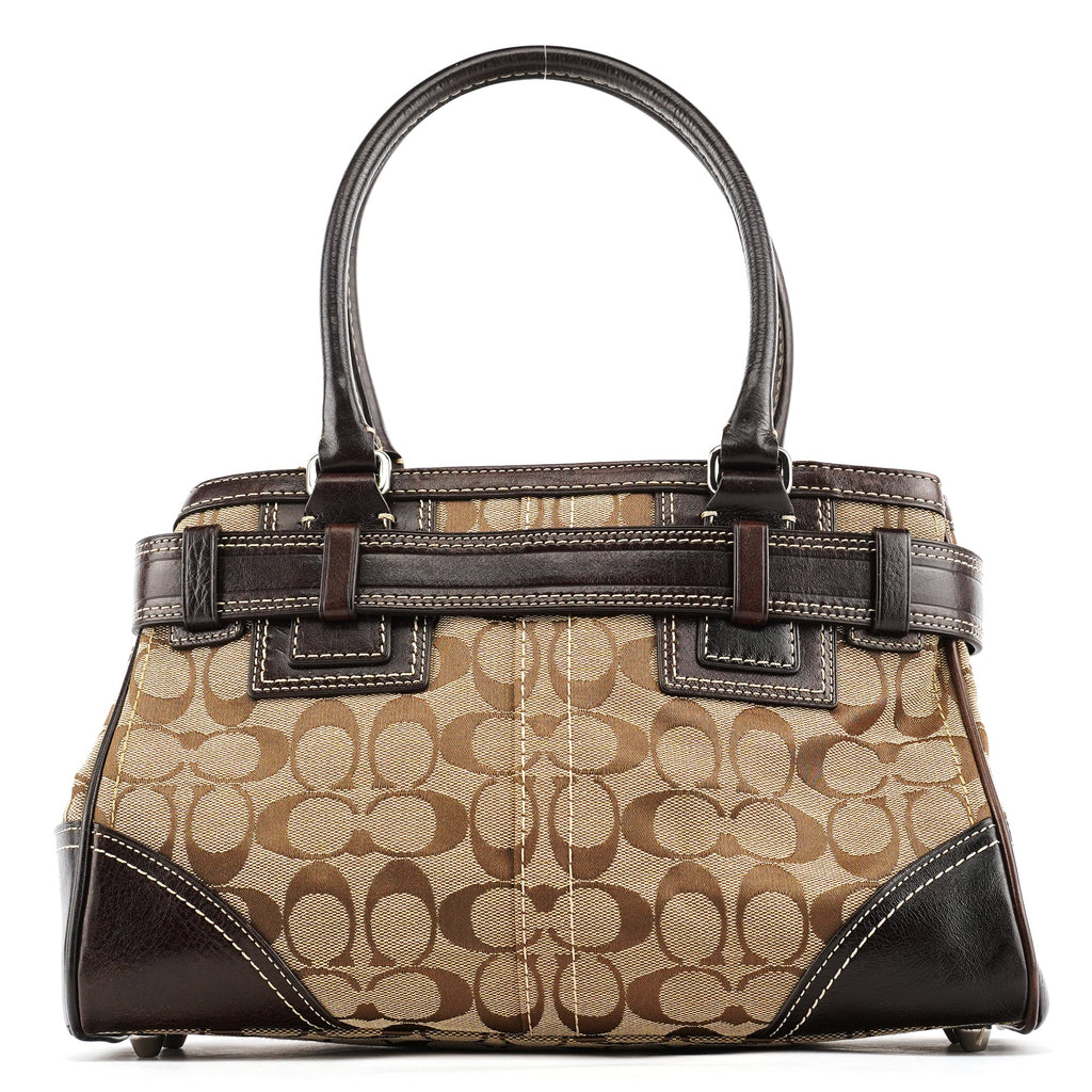 10245 Beige Brown Signature Hamptons Tote Bag