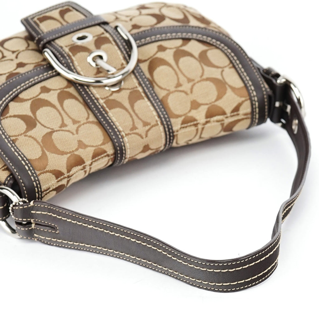 10297 Beige Brown Soho Shoulder Bag
