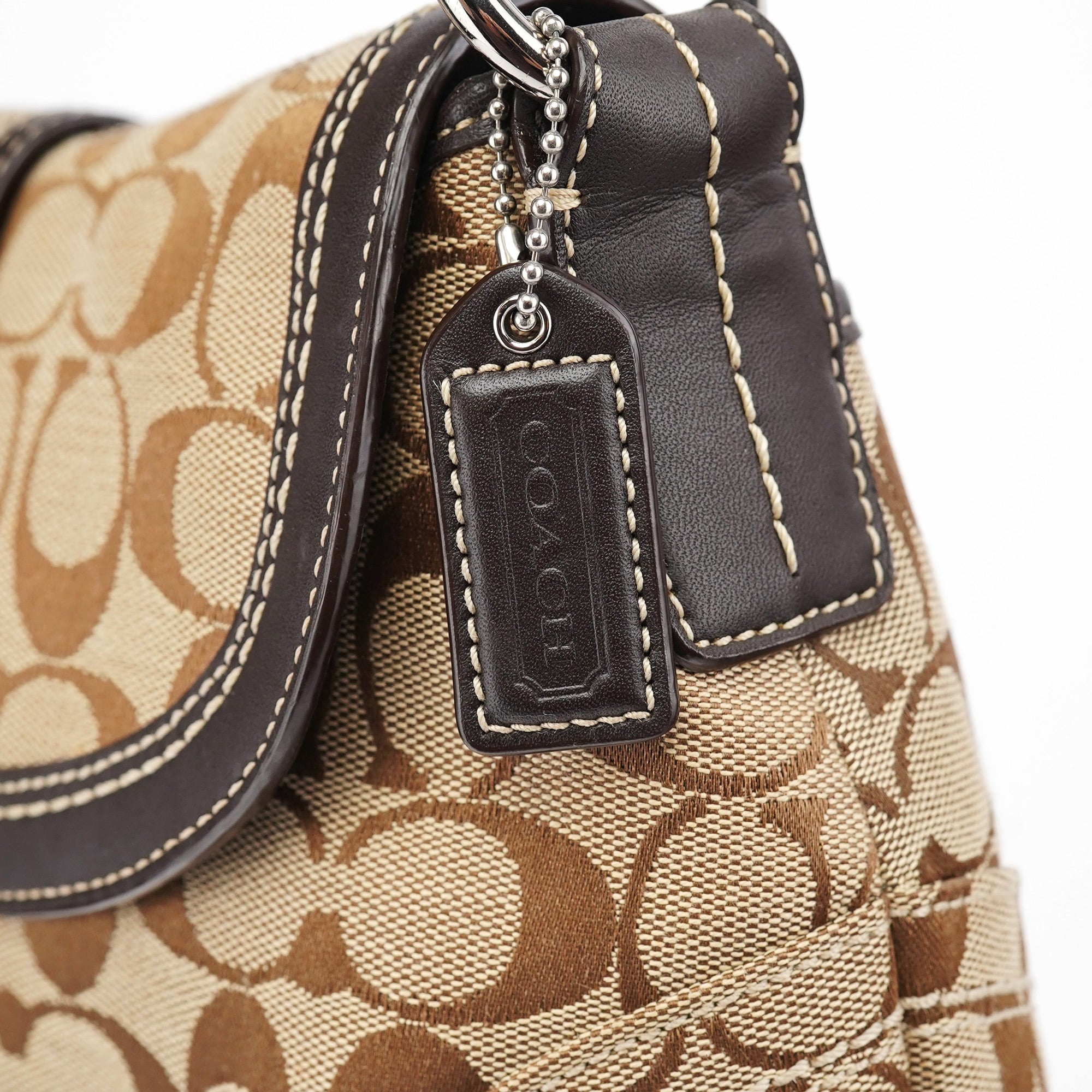 10297 Beige Brown Soho Shoulder Bag