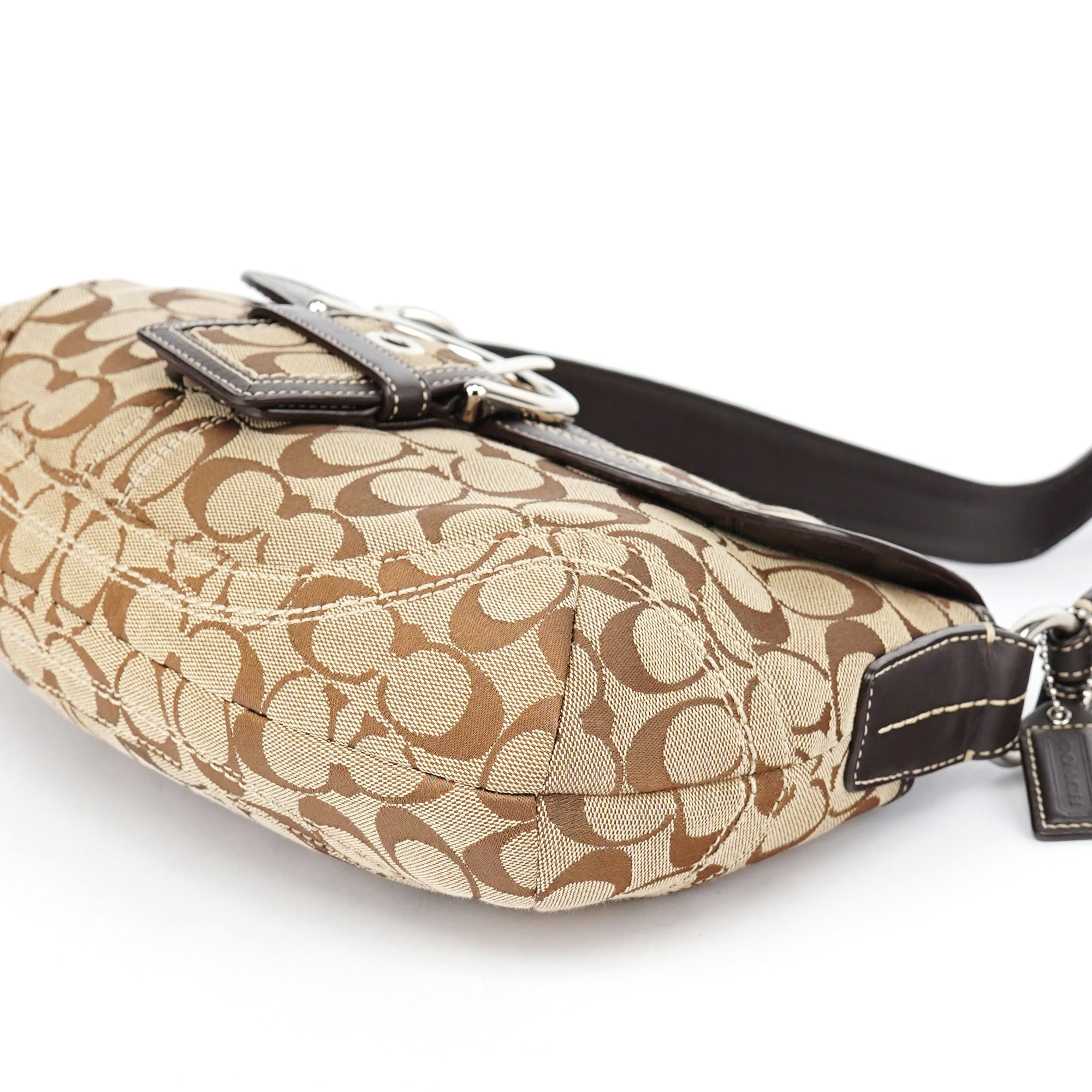 10297 Beige Brown Soho Shoulder Bag