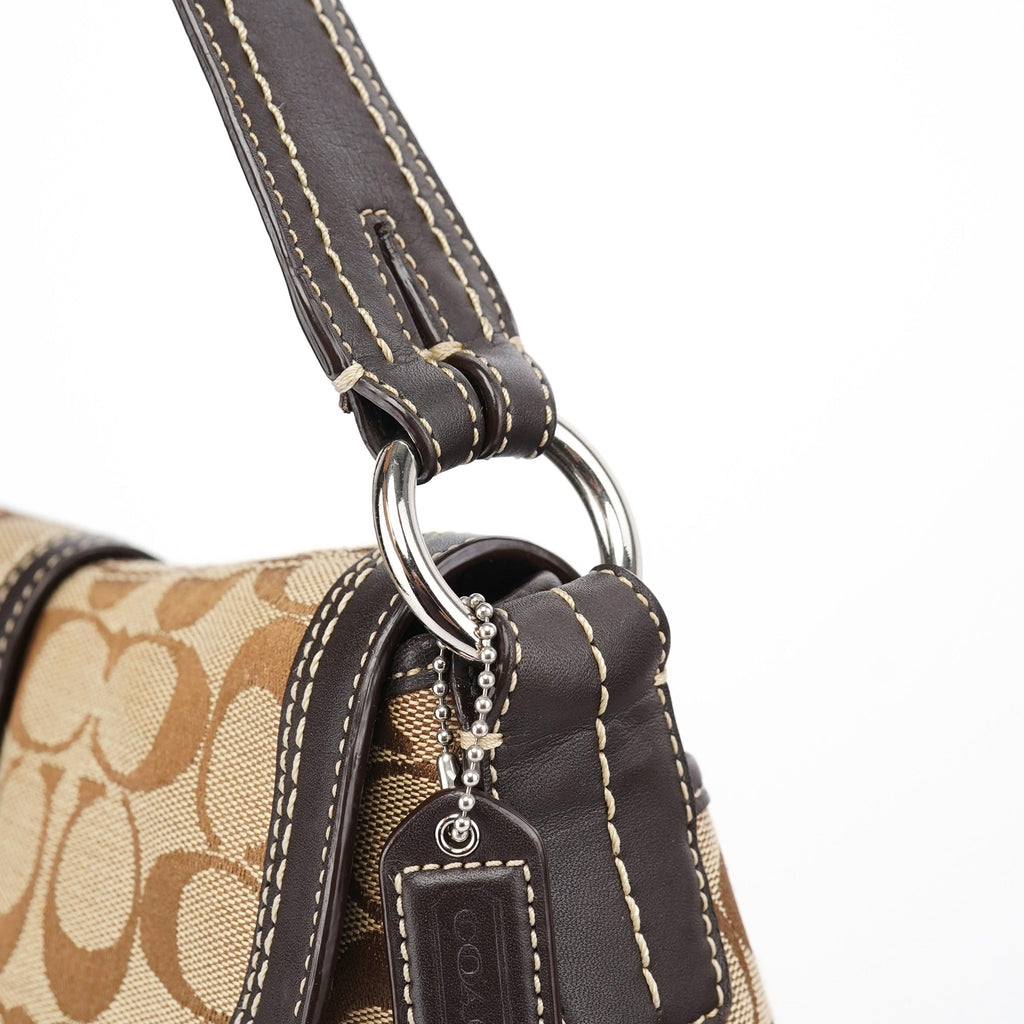 10297 Beige Brown Soho Shoulder Bag
