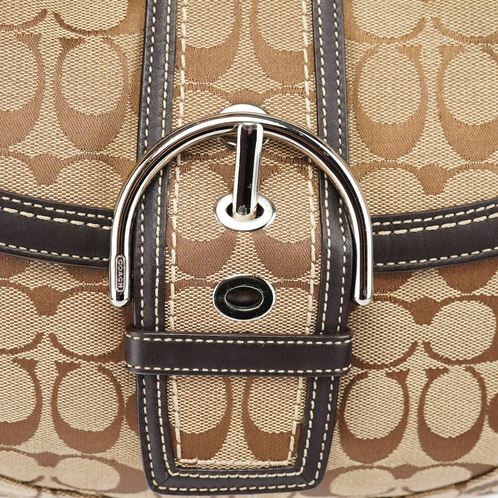 10297 Beige Brown Soho Shoulder Bag