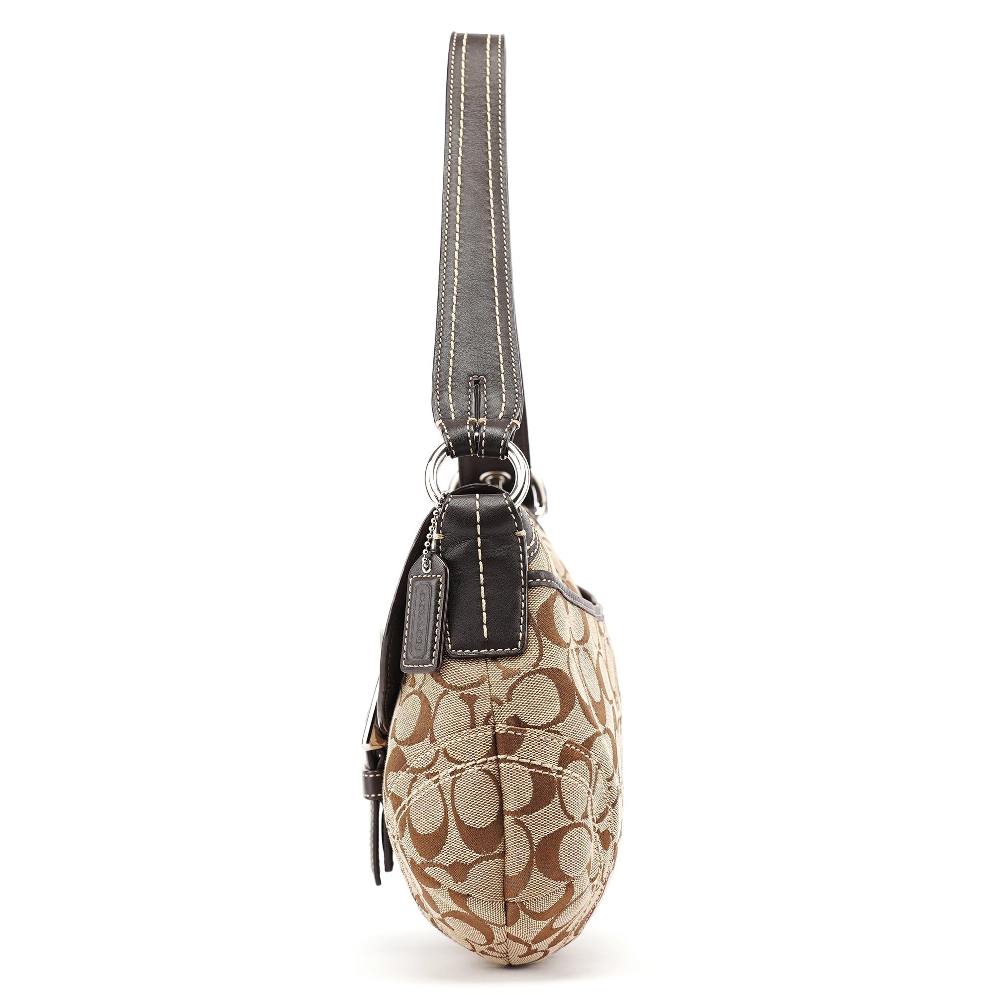 10297 Beige Brown Soho Shoulder Bag
