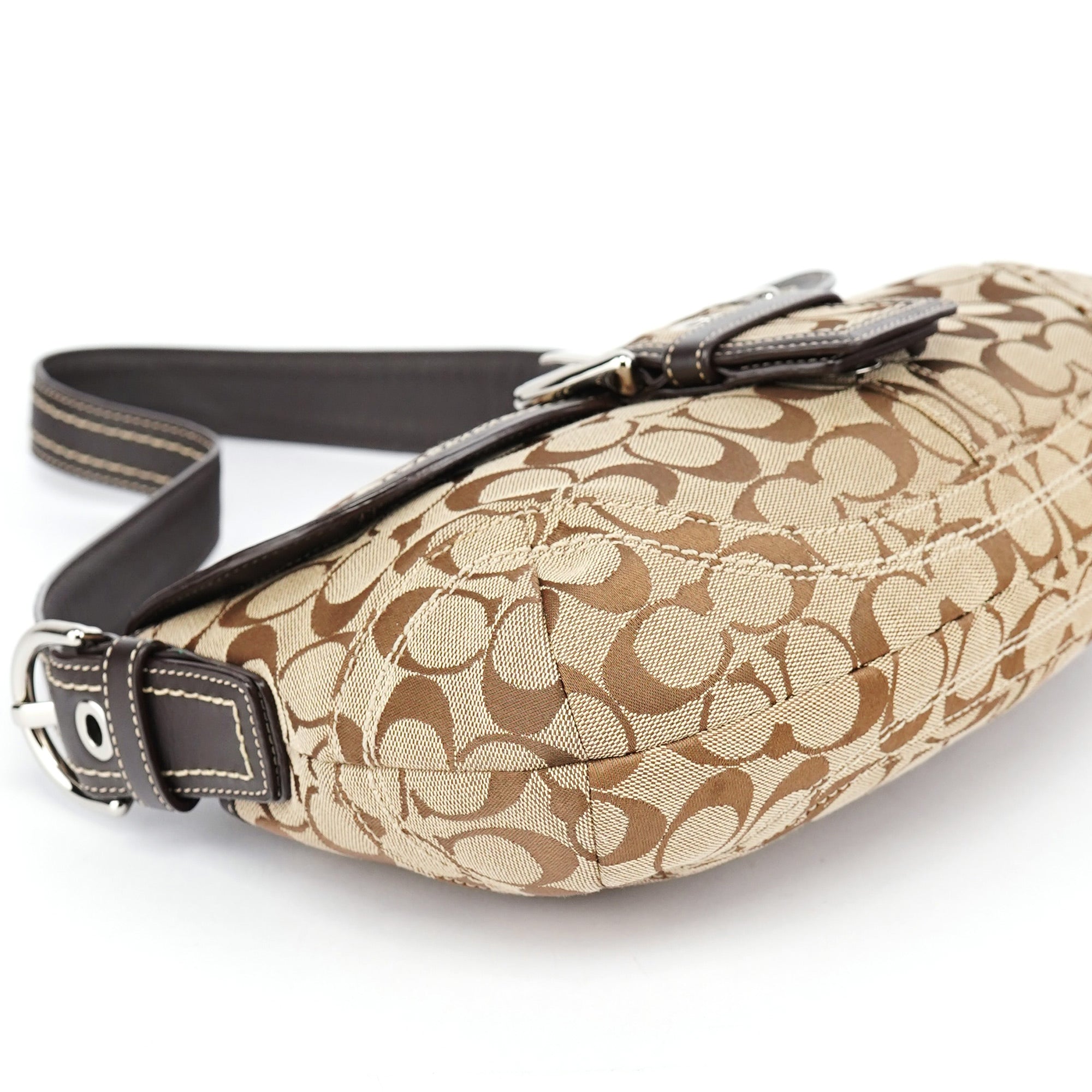 10297 Beige Brown Soho Shoulder Bag
