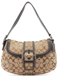 10297 Beige Brown Soho Shoulder Bag