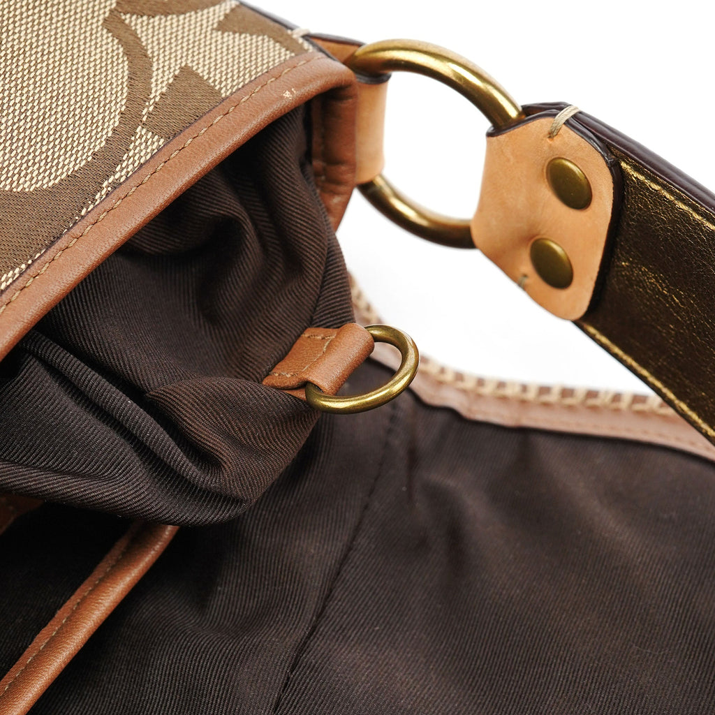 10484 Beige Signature C Soho Shoulder Bag