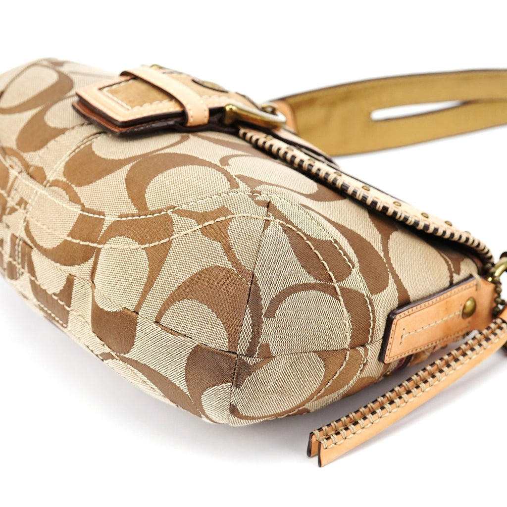 10484 Beige Signature C Soho Shoulder Bag