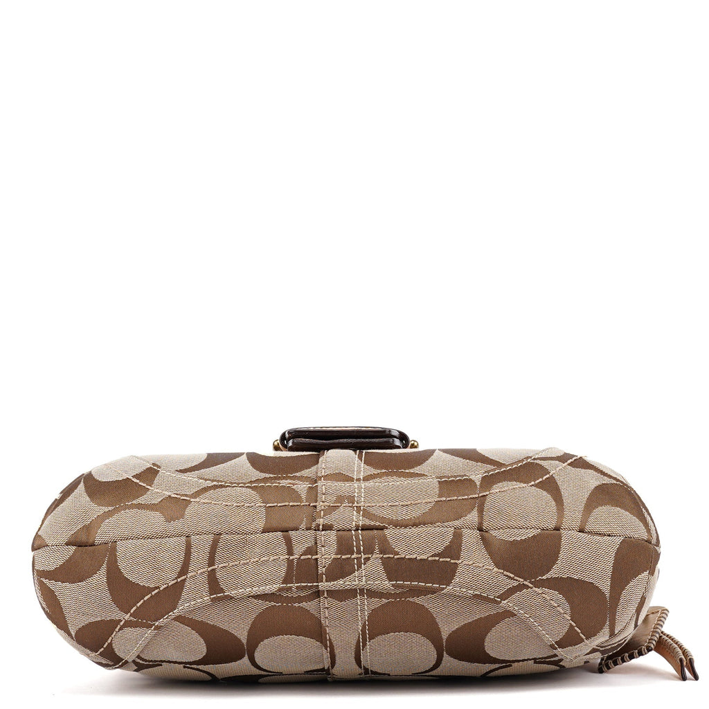 10484 Beige Signature C Soho Shoulder Bag