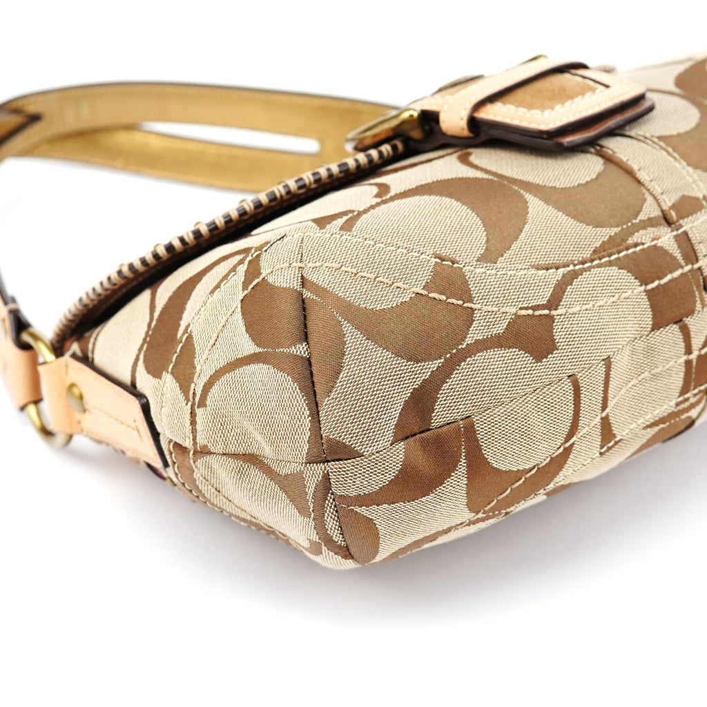 10484 Beige Signature C Soho Shoulder Bag