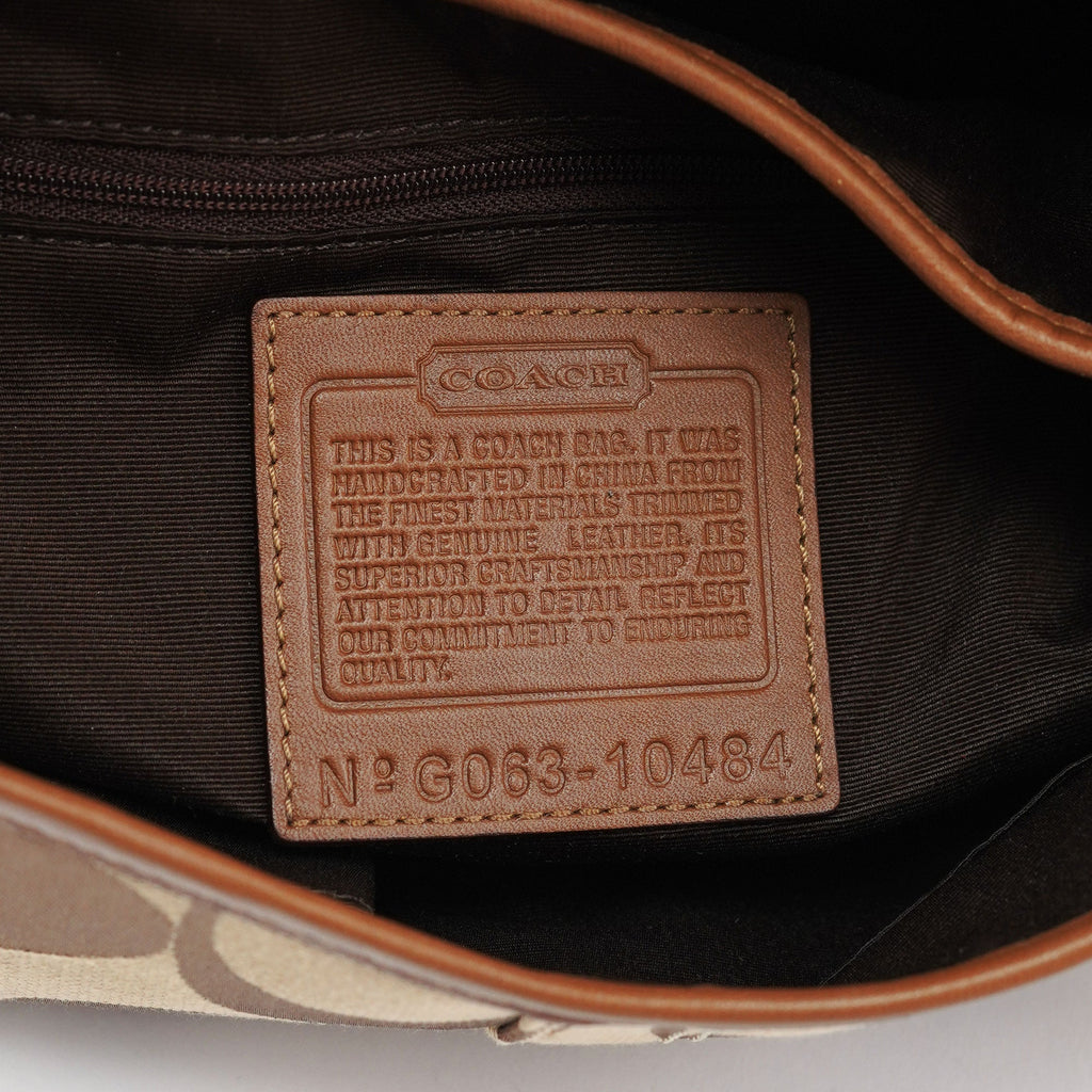 10484 Beige Signature C Soho Shoulder Bag