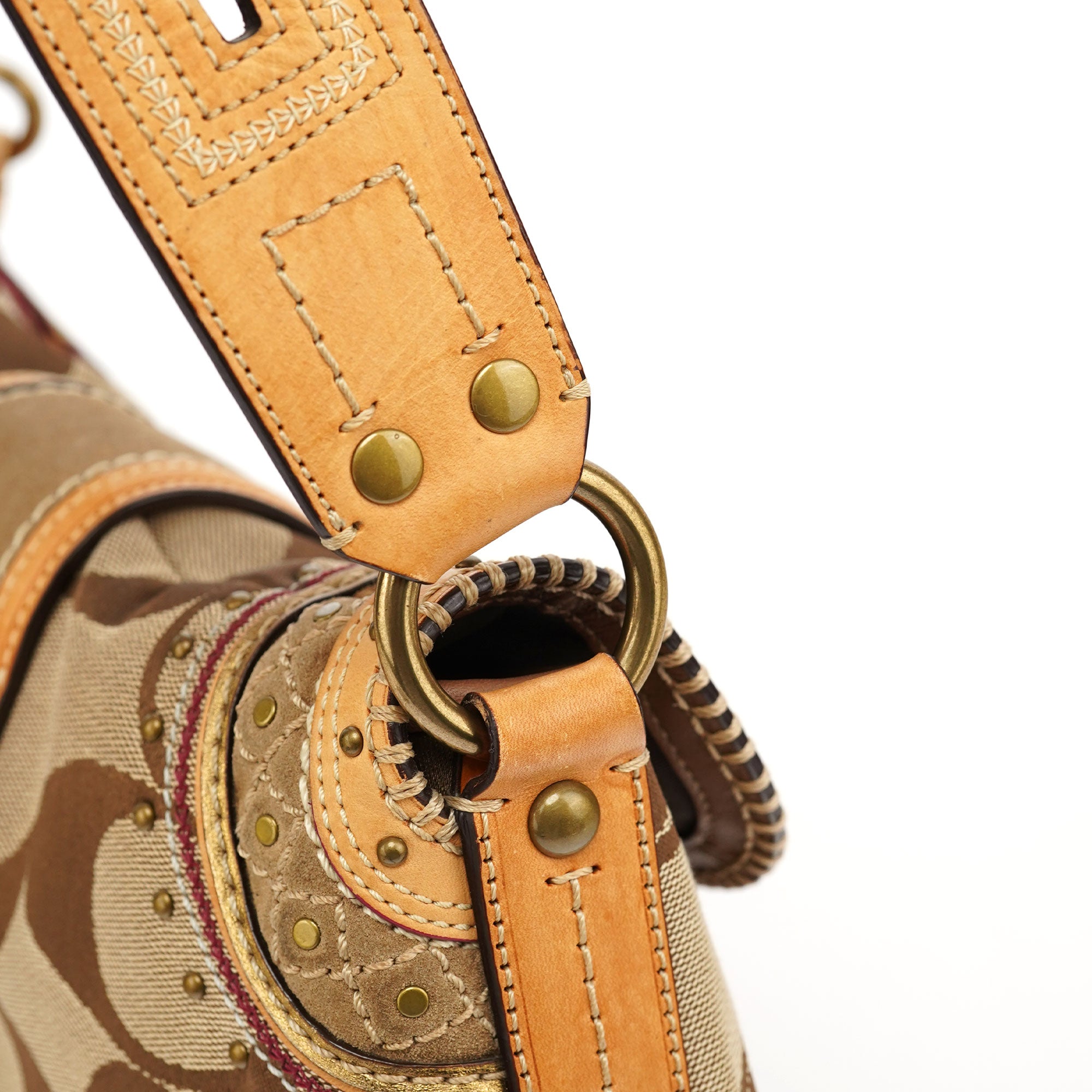 10484 Beige Soho Shoulder Bag