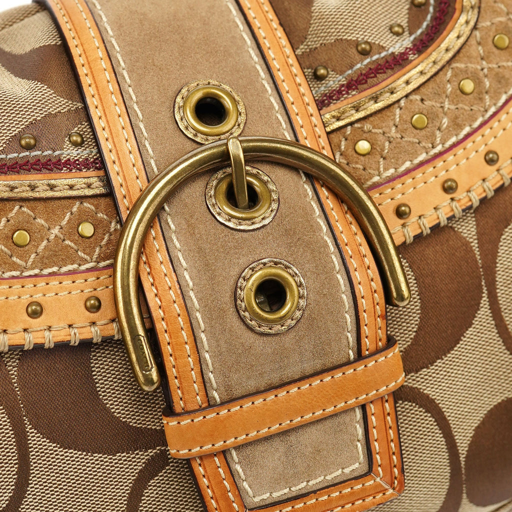 10484 Beige Soho Shoulder Bag