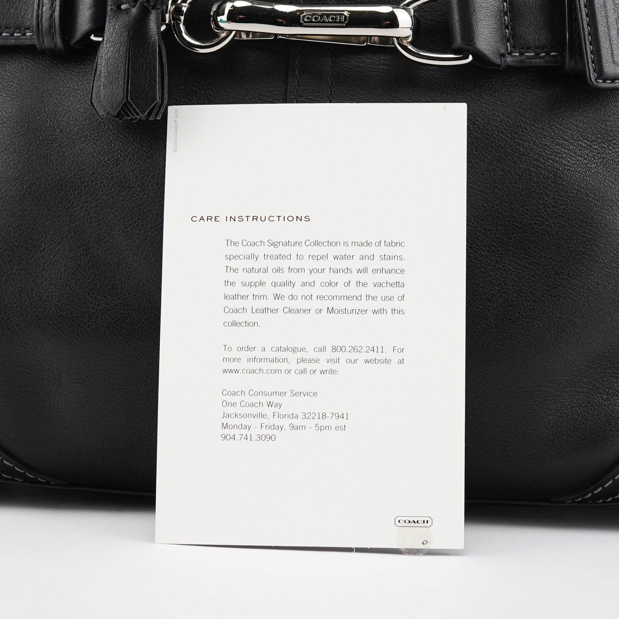 10531 Black Leather Hampton Tote Bag