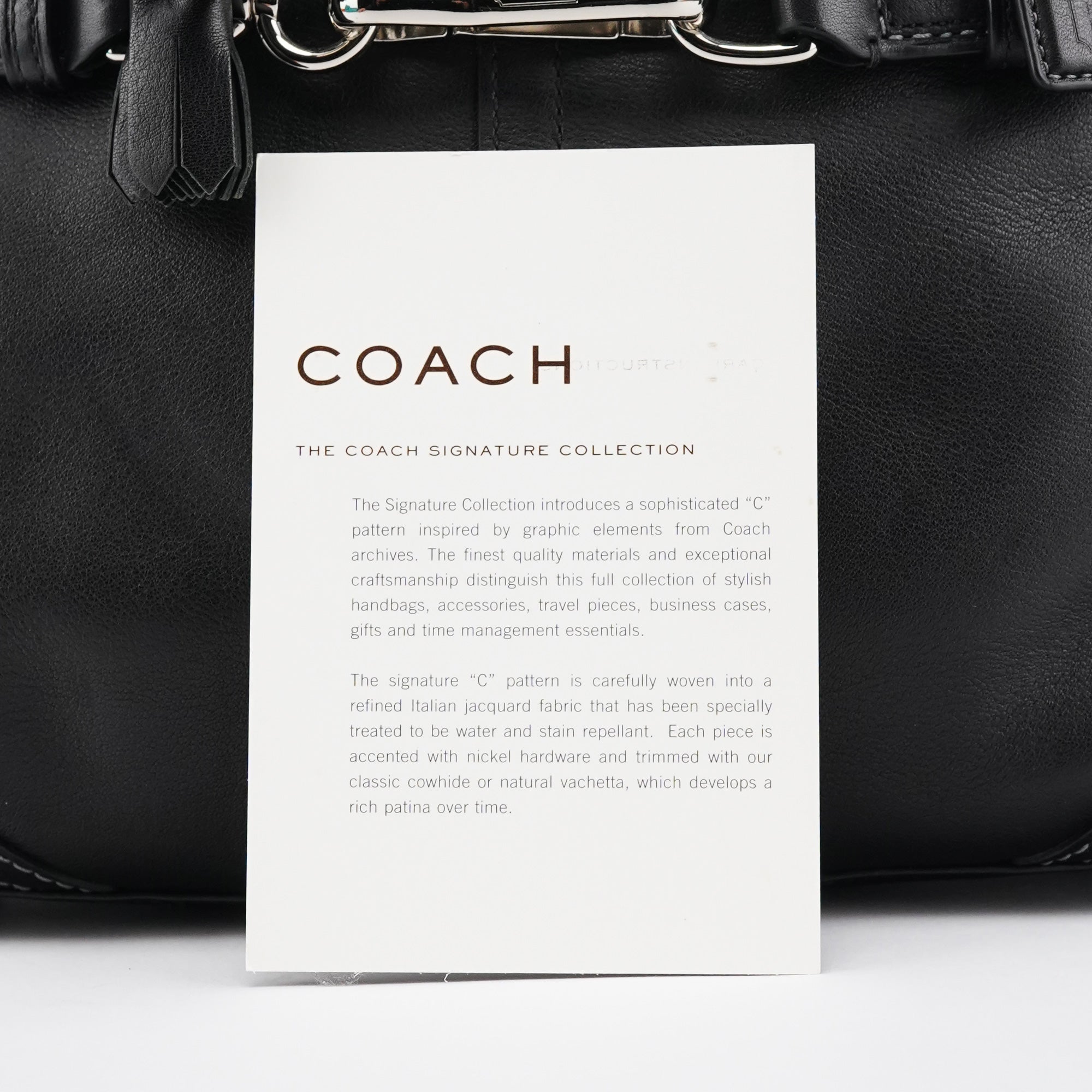 10531 Black Leather Hampton Tote Bag