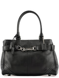 10531 Black Leather Hampton Tote Bag