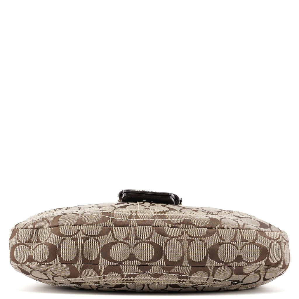 10603 Beige Brown Signature C Soho Shoulder Bag