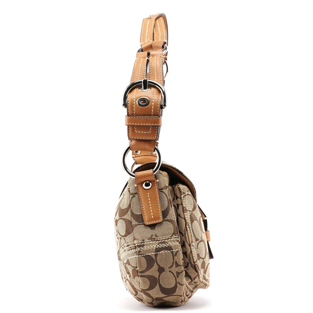 10604 Beige Signature C Soho Shoulder Bag