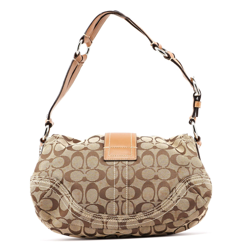10604 Beige Signature C Soho Shoulder Bag