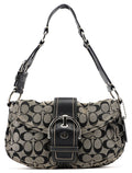 10604 Grey Signature C Soho Shoulder Bag