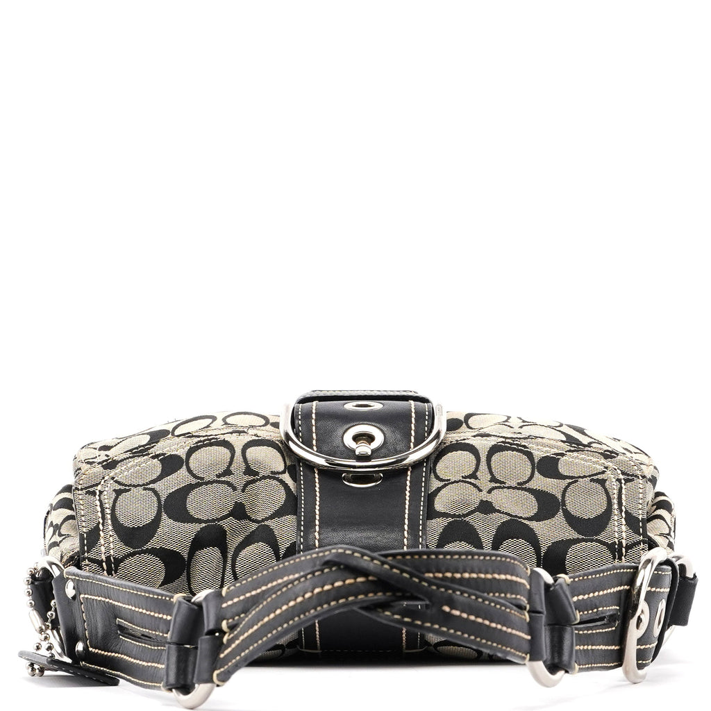 10604 Grey Signature C Soho Shoulder Bag