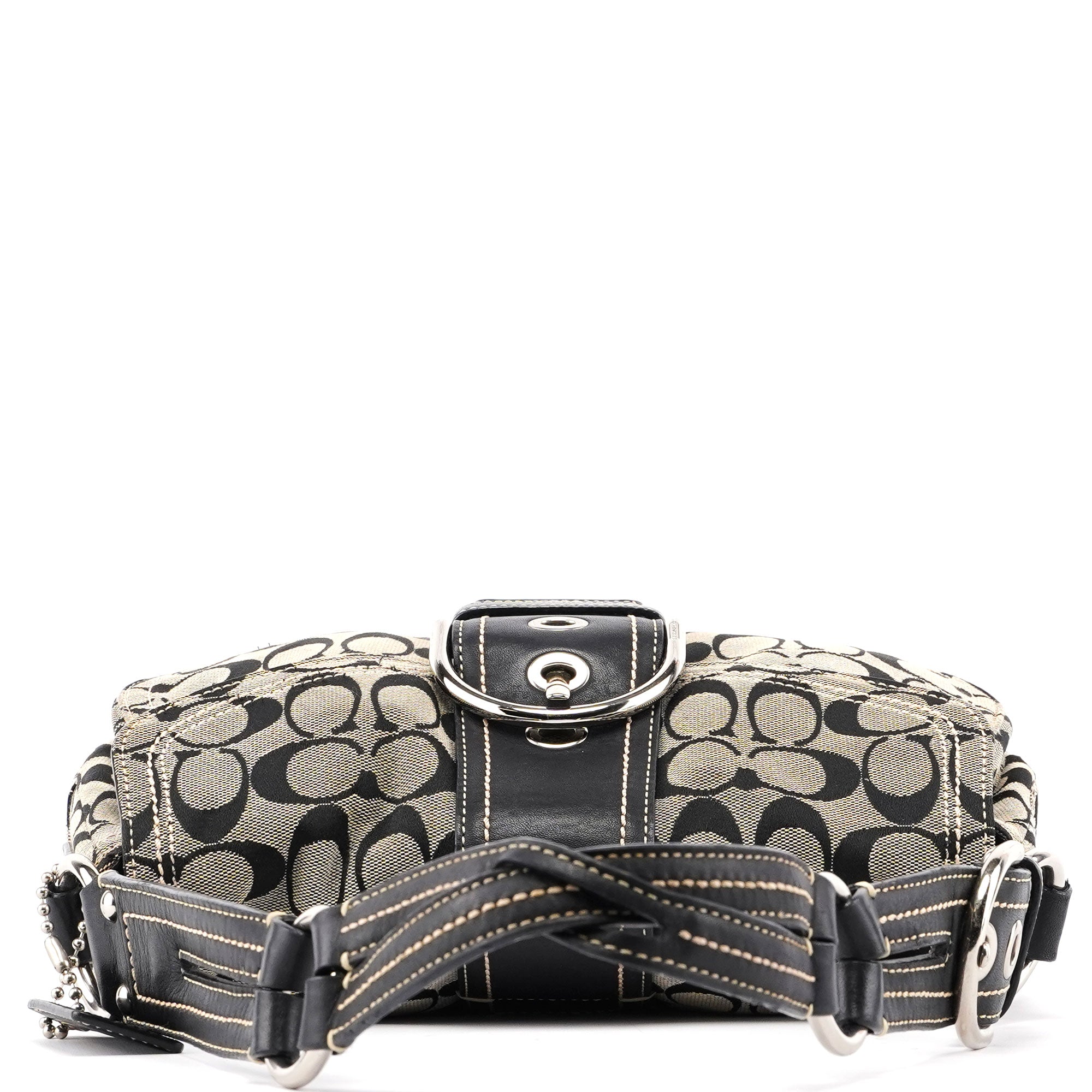 10604 Grey Signature C Soho Shoulder Bag