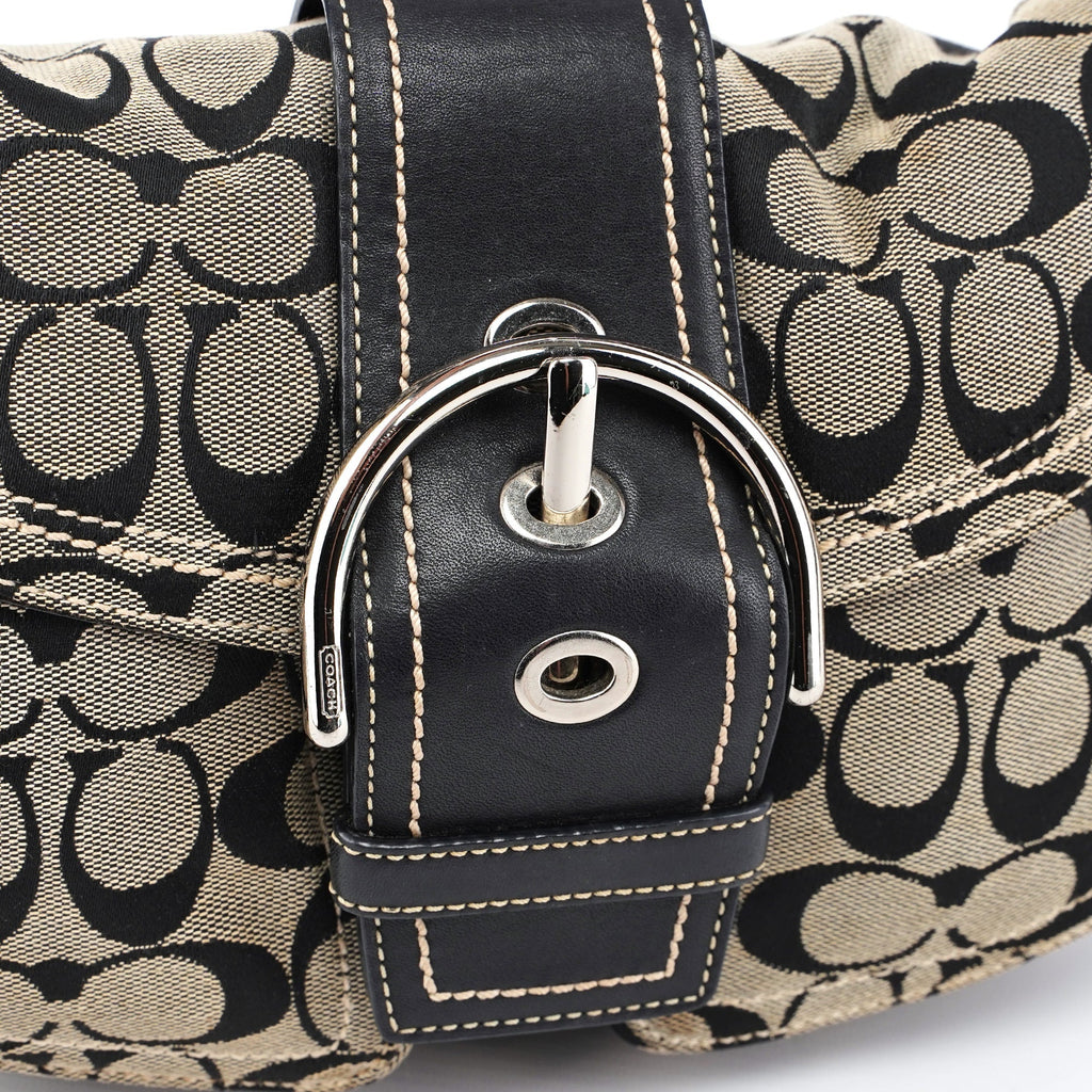10604 Grey Signature C Soho Shoulder Bag