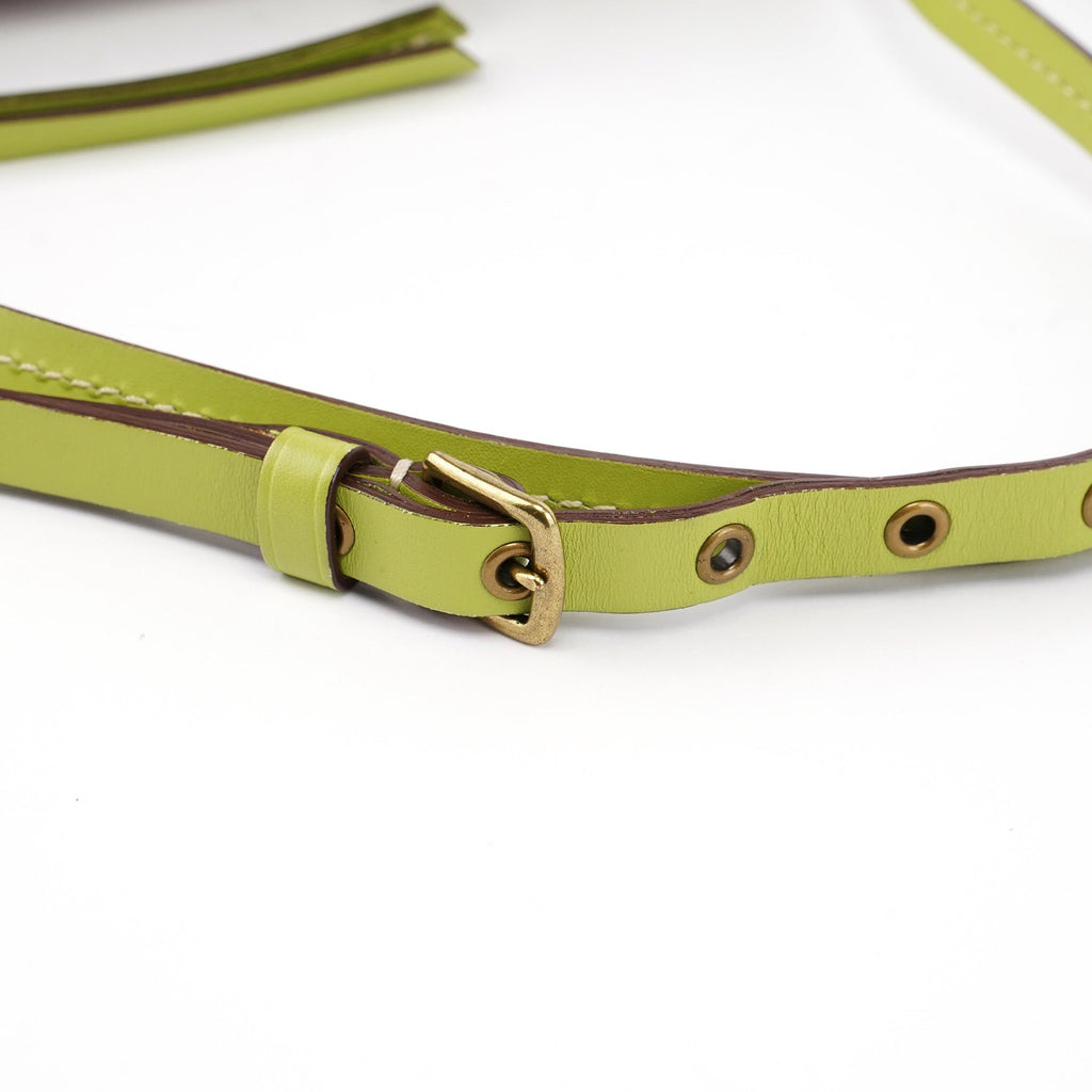 10840 Beige Green Signature C Mini Swing Bag