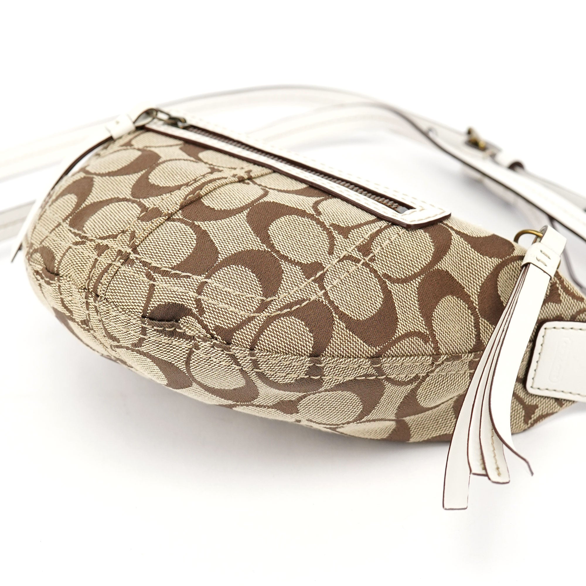 10840 Beige Signature C Swing Bag